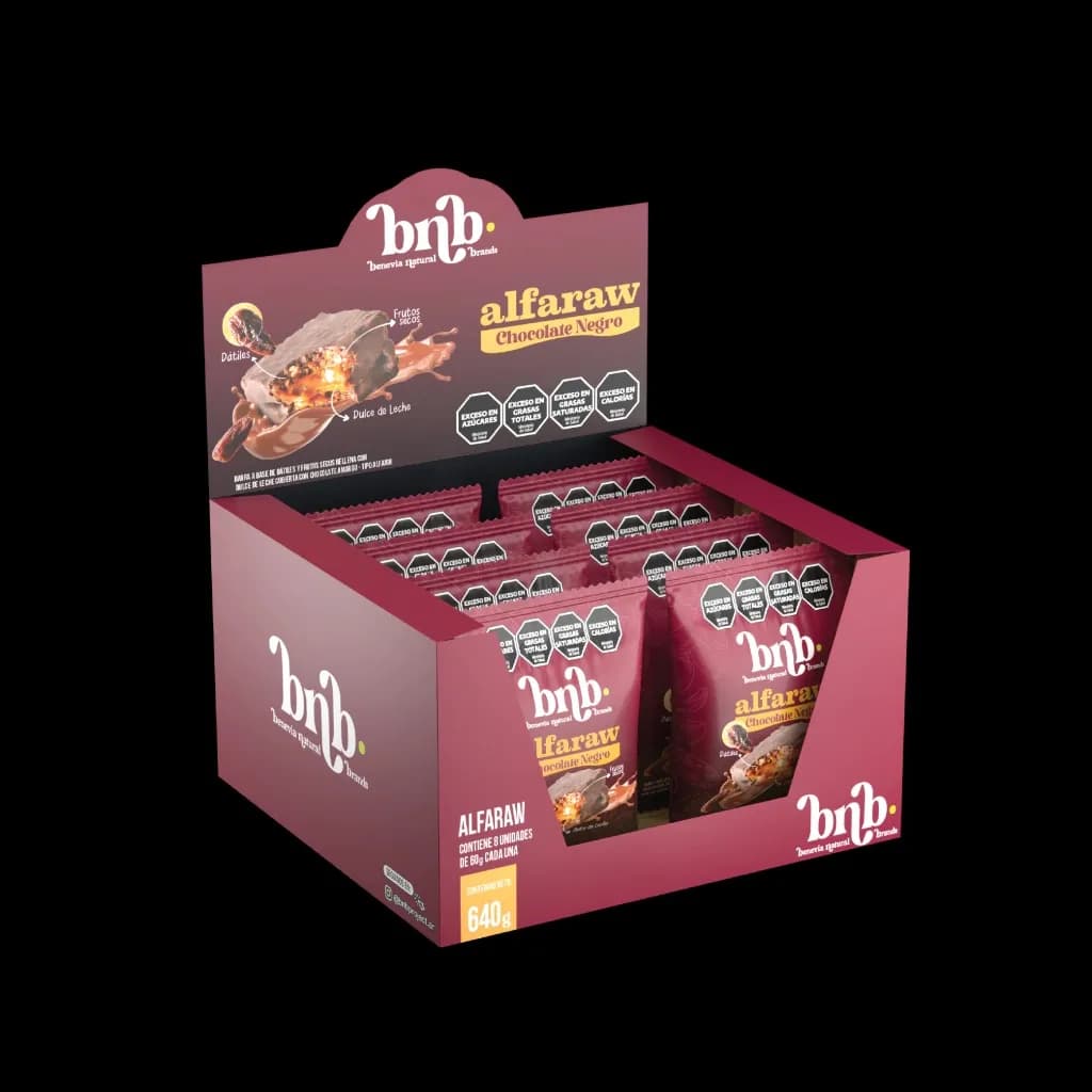 Alfajores alfaraw chocolate negro Bnb