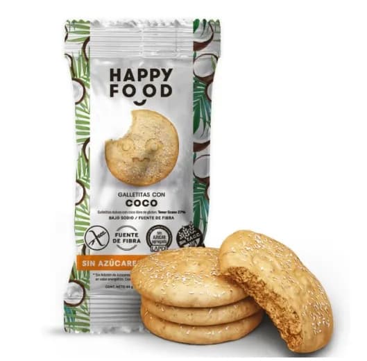 Galletas coco happy food