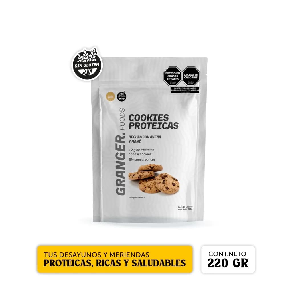 Cookies proteicas con chips Granger