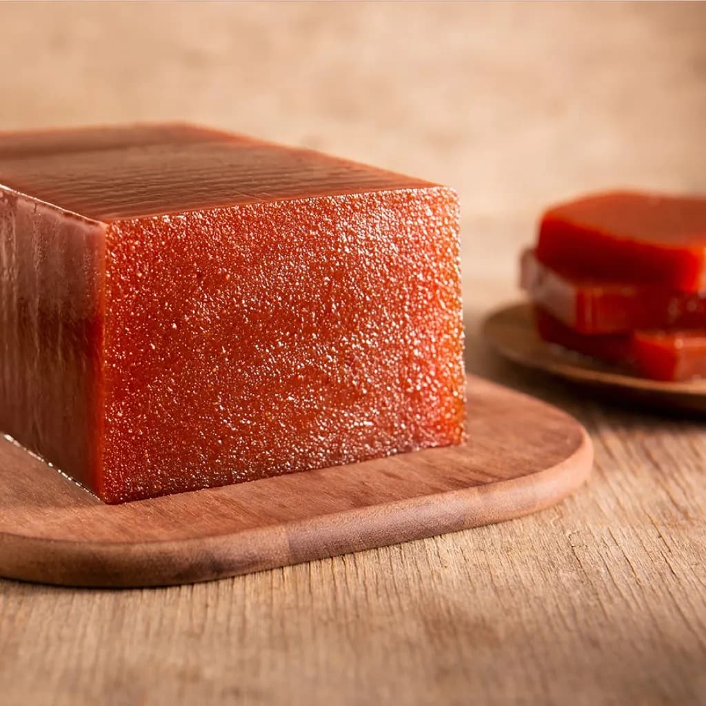 Dulce de membrillo en tiras nevadas
