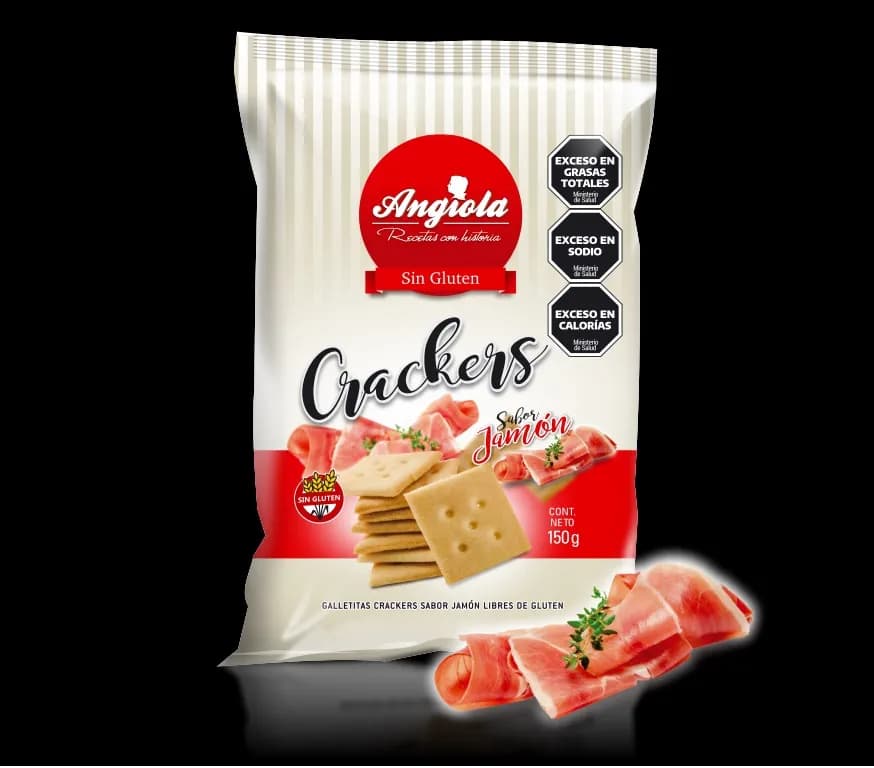 Galleta cracker salada jamon Angiola