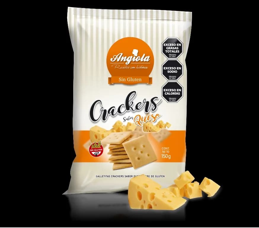 Galleta cracker salada queso Angiola