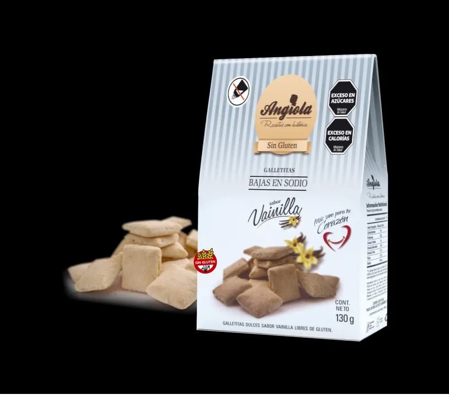 Galletas bajas en Sodio vainilla Angiola