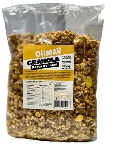 Granola con pasta de mani olimar