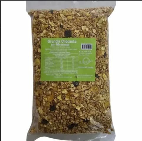 Granola crocante con manzana archimboldo
