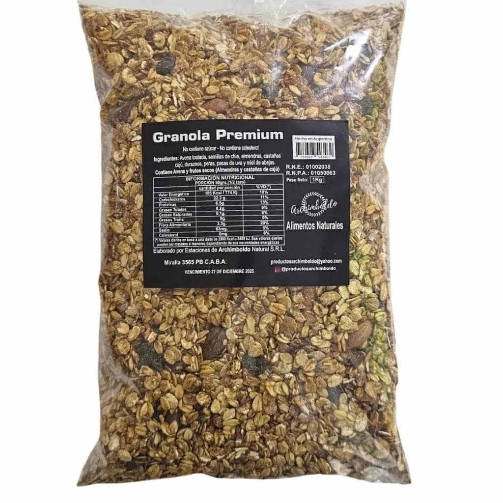 Granola crujiente premium archimboldo