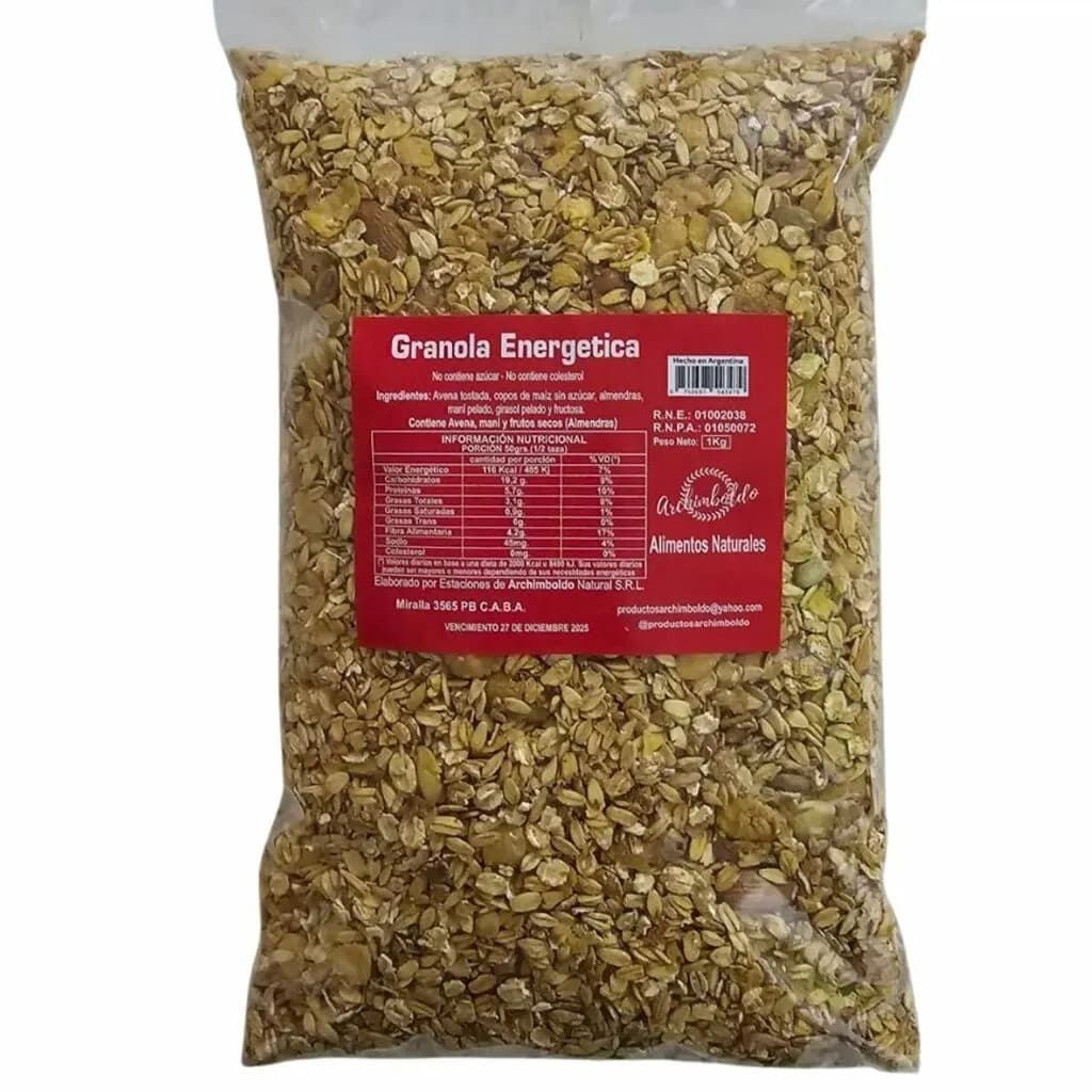 Granola energetica archimboldo