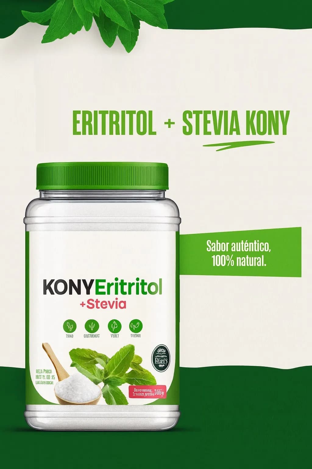 Kony eritritol + Stevia polvo