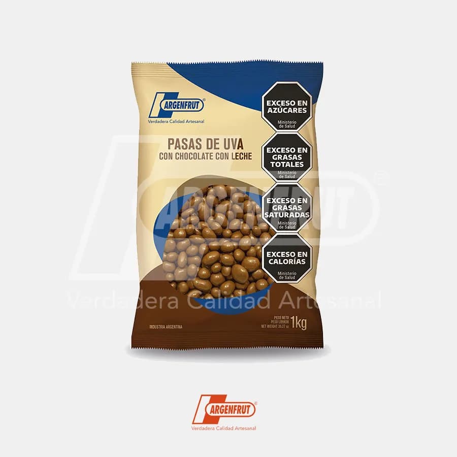 Pasa de uva con choco con leche argenfrut