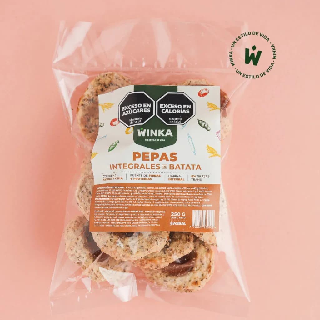 Pepas integrales batata Winka