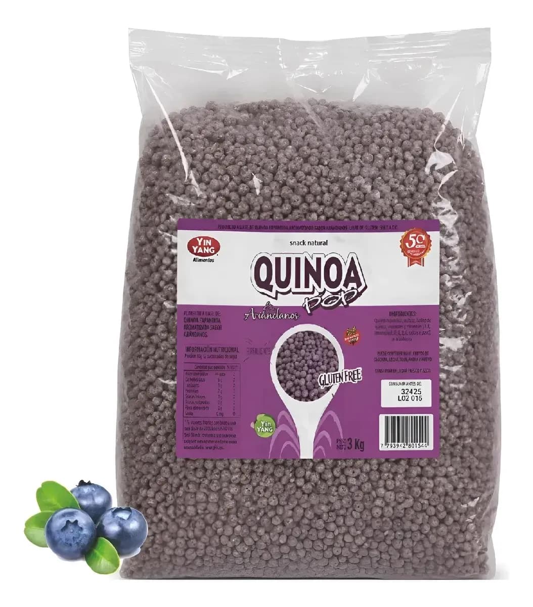 Quinoa pop arandano yin yang Argentina