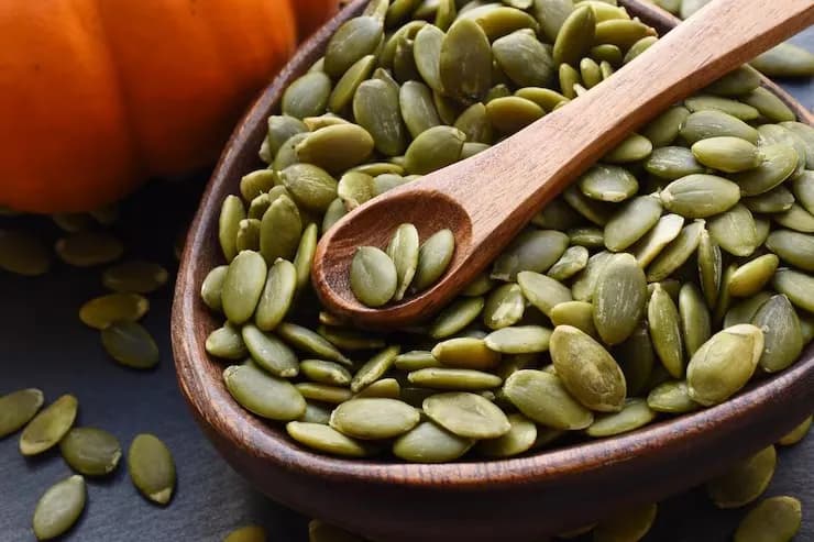 Semilla de zapallo verde a