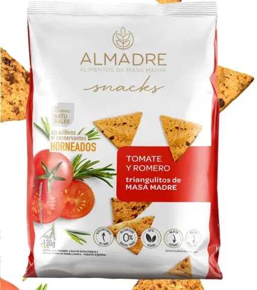 Snacks tomate/romero Almadre