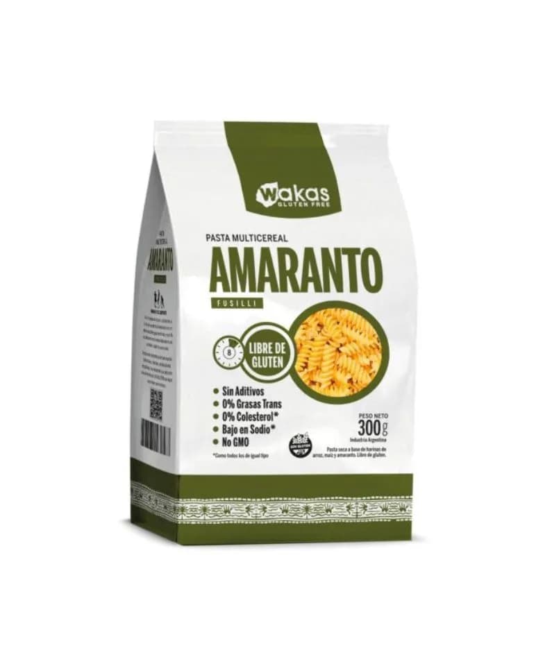 Fideos de amaranto sin tacc Wakas