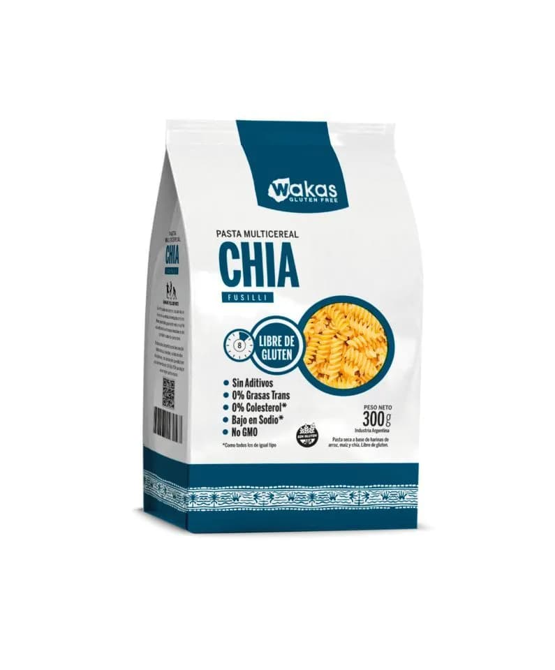 Fideos de Chia sin tacc Wakas
