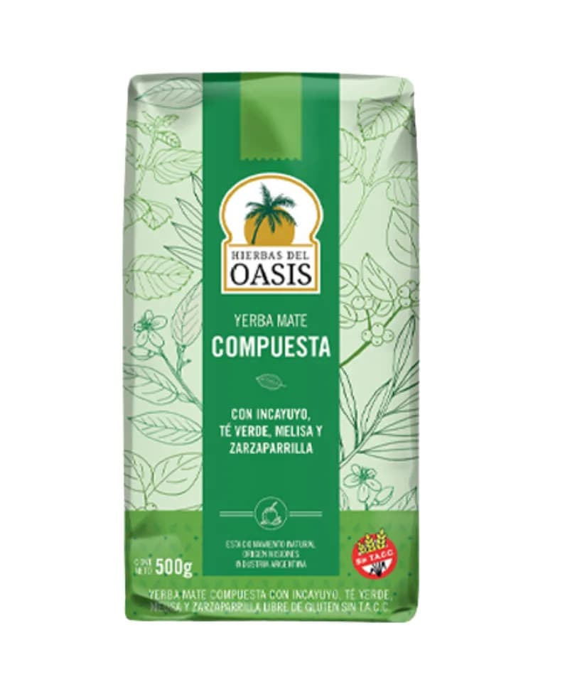 Yerba mate comp. saludablex500g(verde)oa