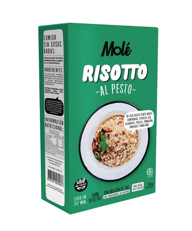 Risotto al pesto mole