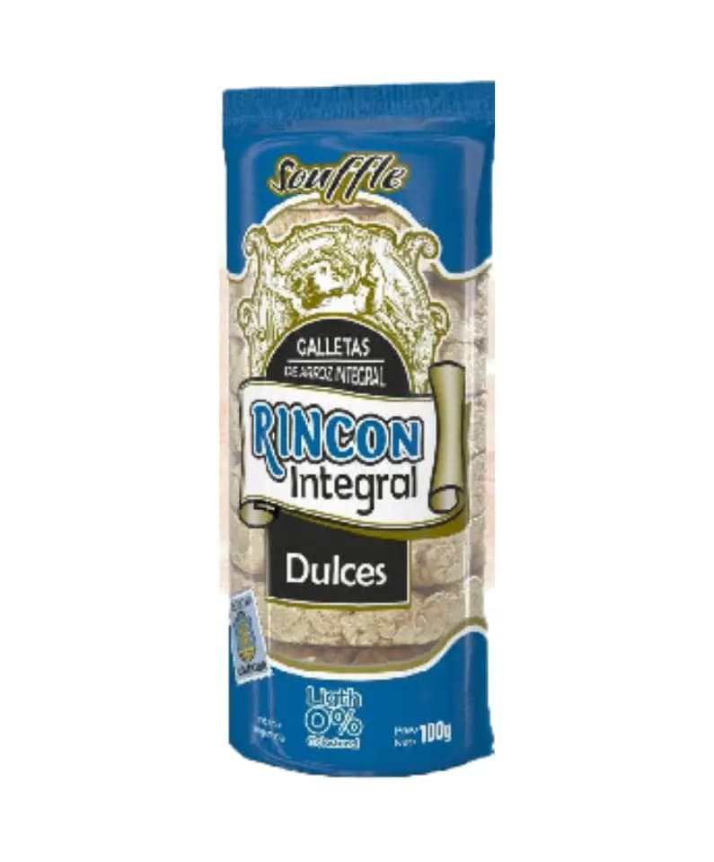 Discos de arroz dulce 12x100g Rincon int