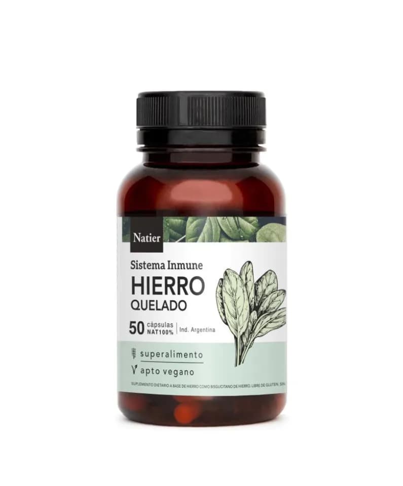Hierro quelado cápsulas Natier