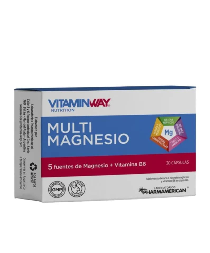 Multi magnesio cápsulas Vitaminway