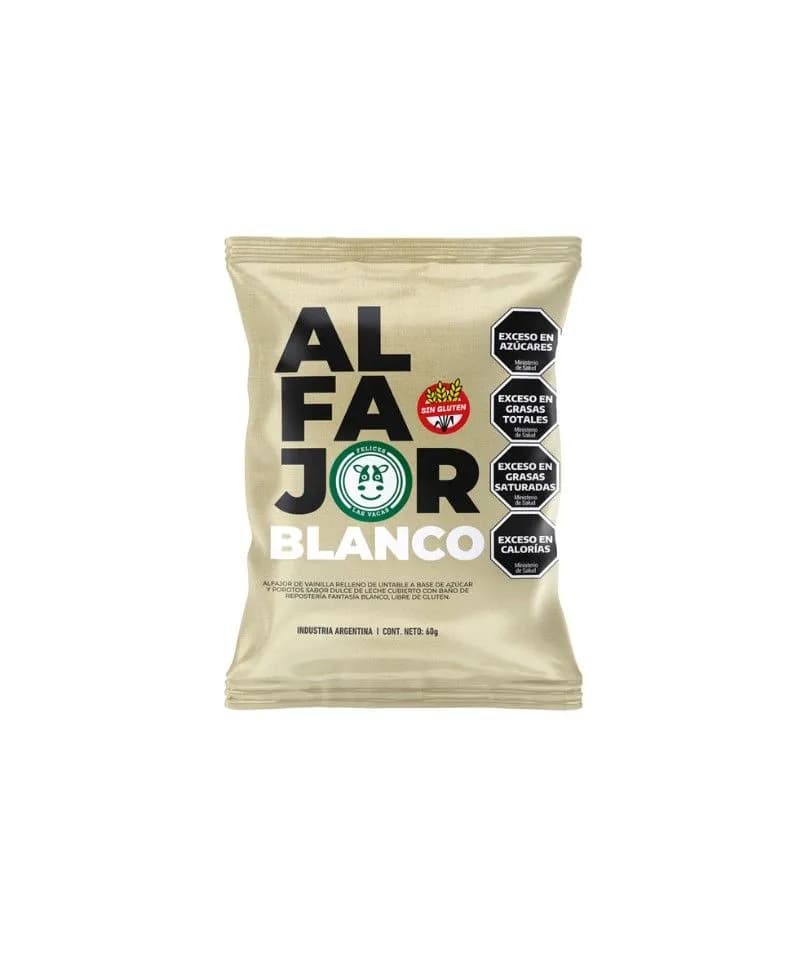 Alfajor choco blanco Felices Las Vacas