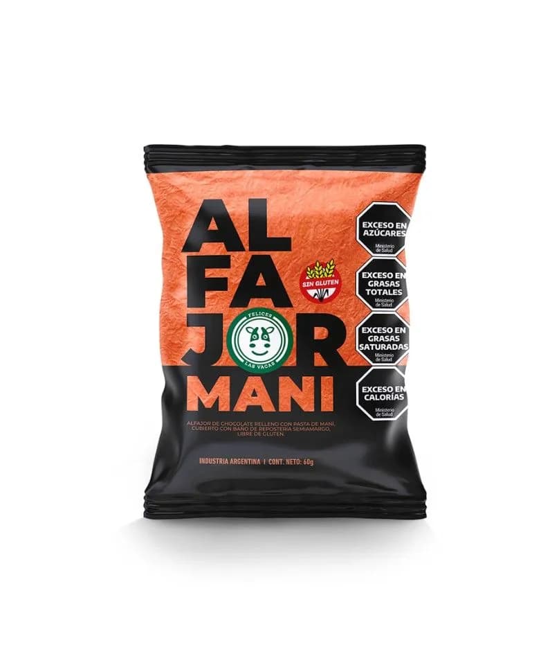 Alfajor de mani Felices Las Vacas