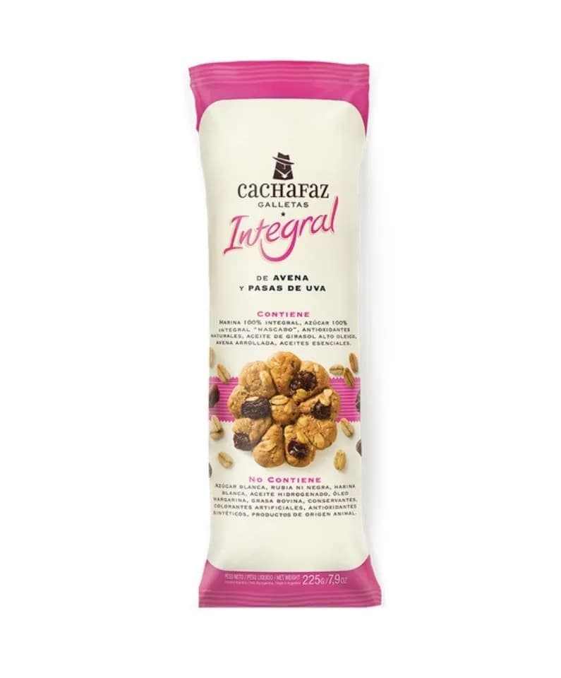 Galletas integral pasas de uva x225gcachaf