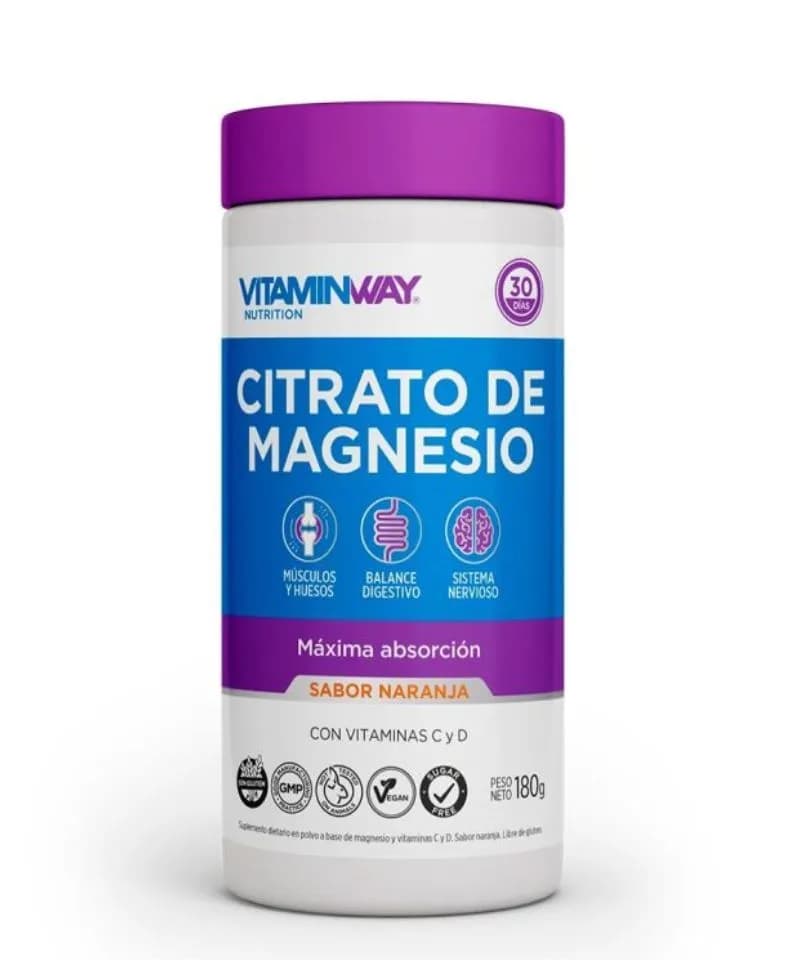 Citrato de magnesio naranja vitami