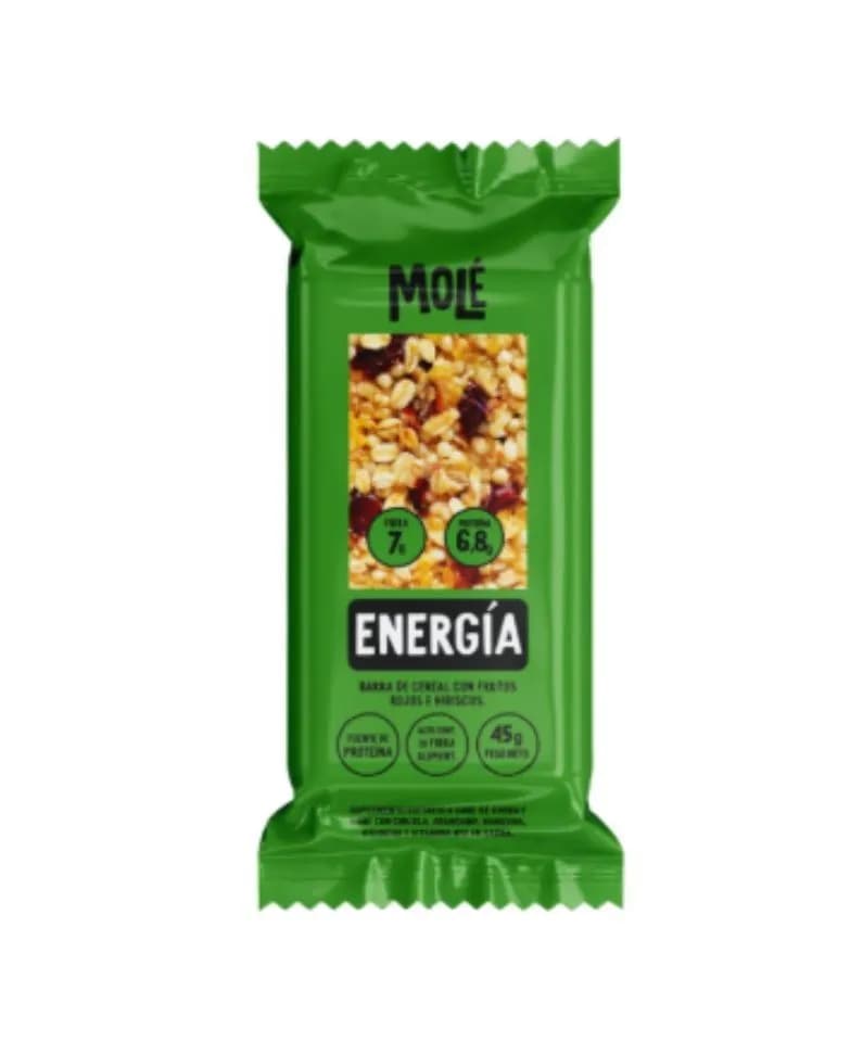 Barra de cereal mole energia