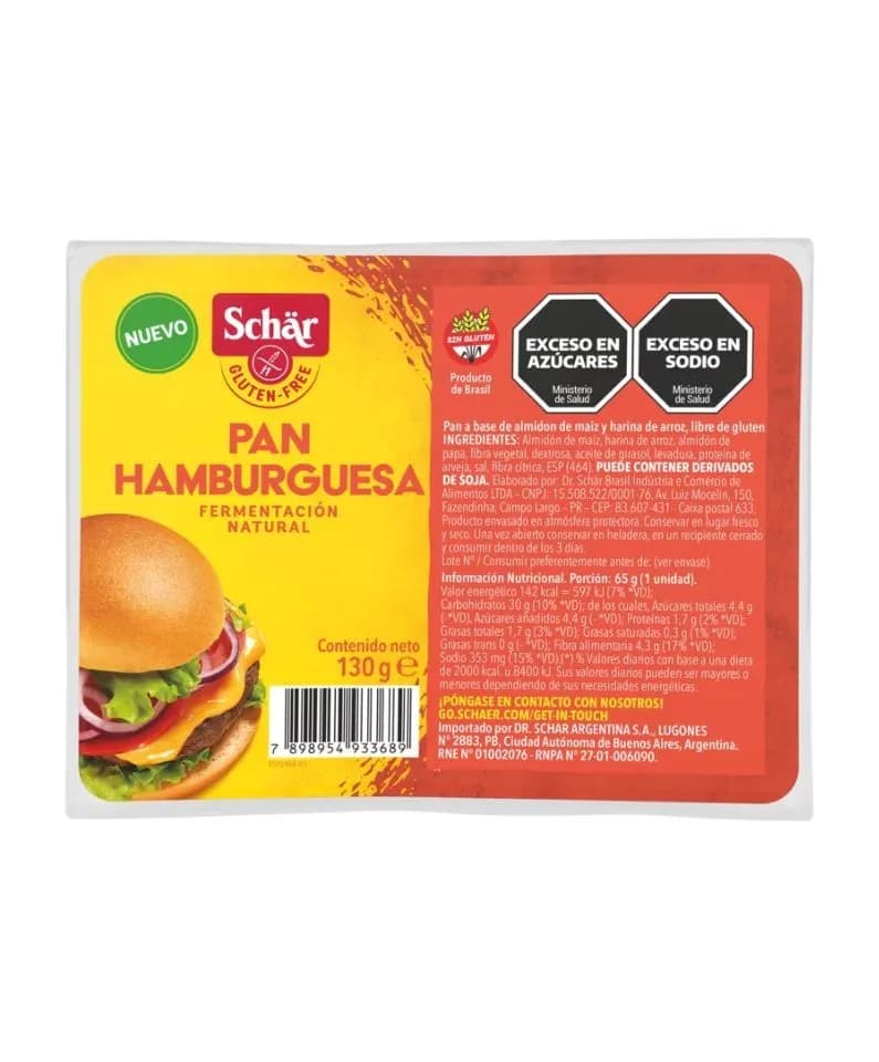 Pan hamburguesa Schar