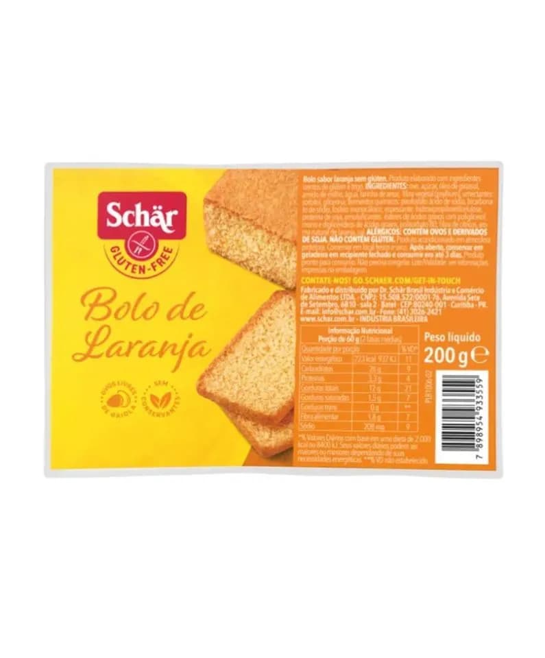 Bolo de laranja Schar