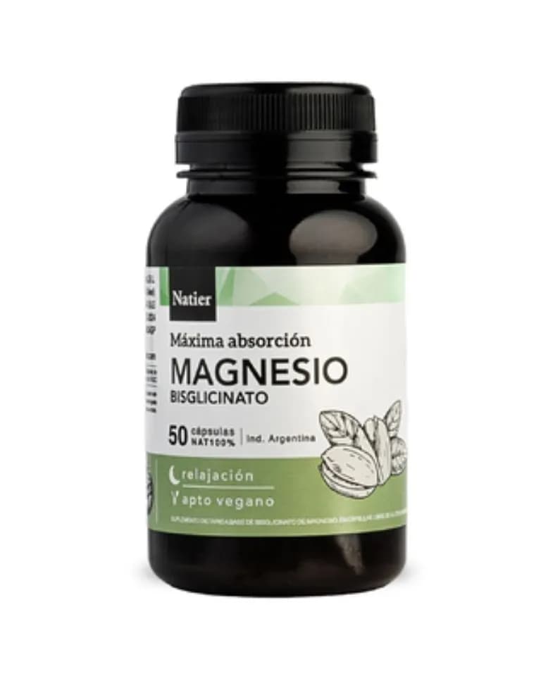 Bisglicinato de magnesio 50 cápsulas Natier