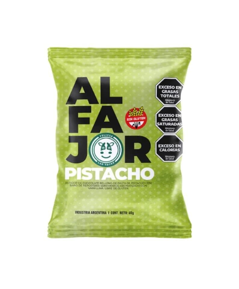 Alfajor de pistacho12u Felices Las