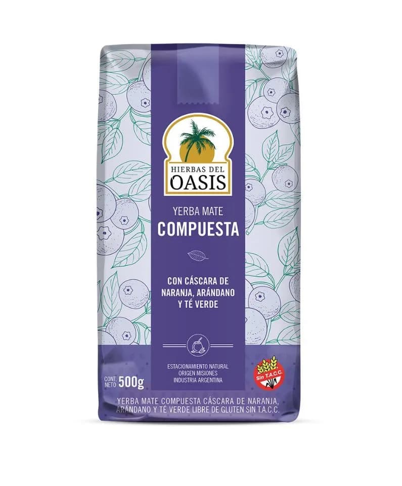 Yerba mate con arandanos Oasis