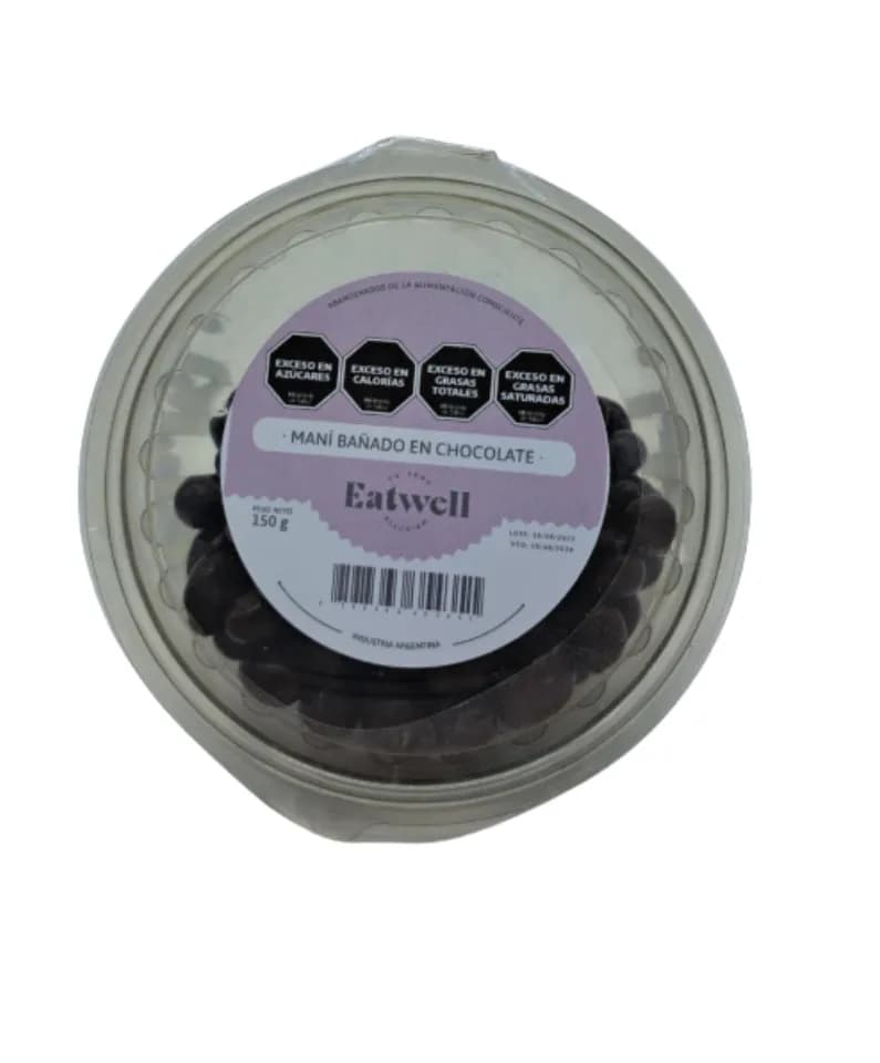 Mani con chocolate bandeja