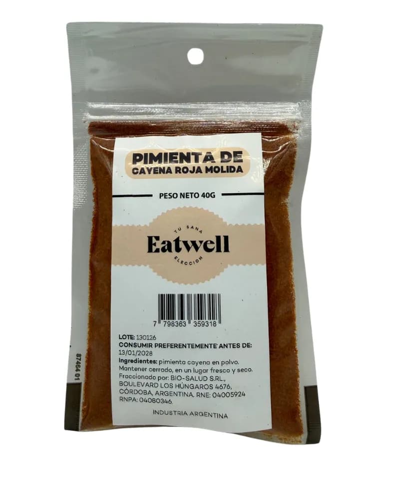 Pimienta de cayena pouch Eatwell
