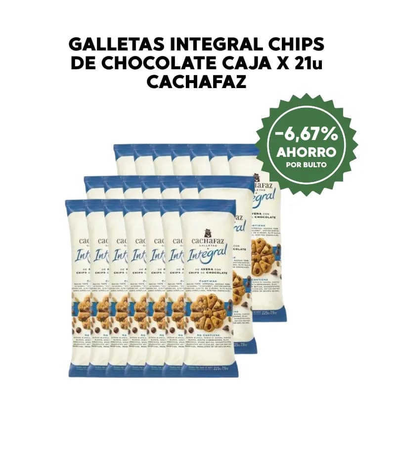 Galletas integral chips Cachafaz