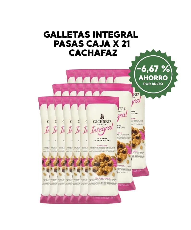 Galletas integral pasas cachaf