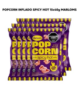 Popcorn inflado spicy hot 15x40g Marloms