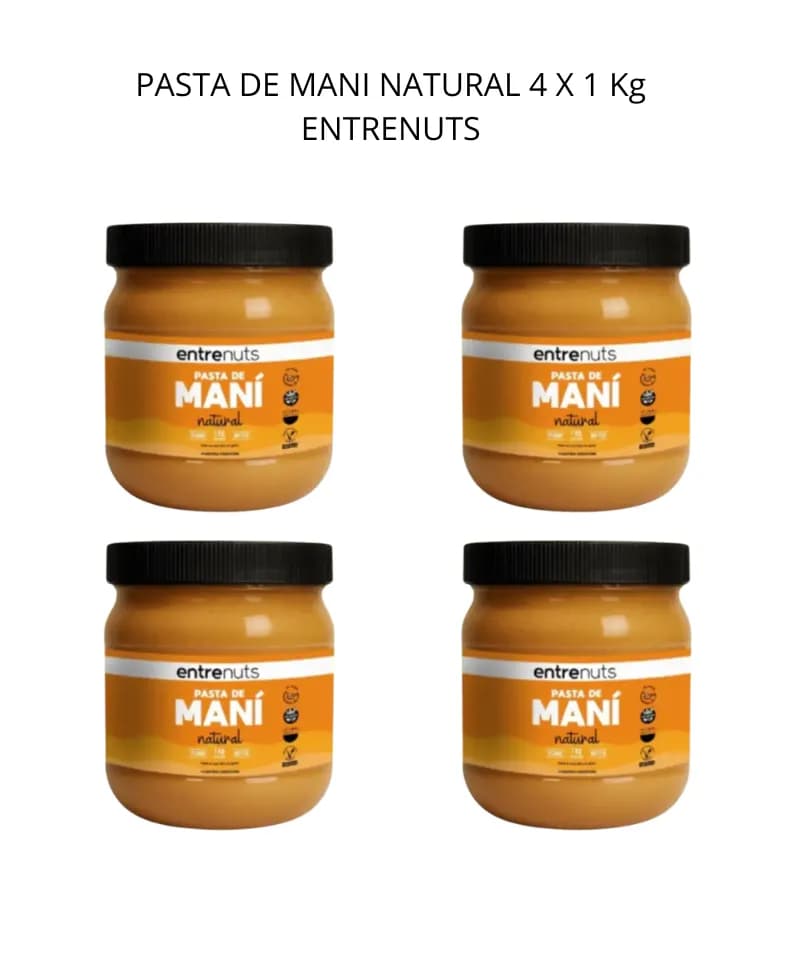 Pasta de mani natural 4 Entrenuts
