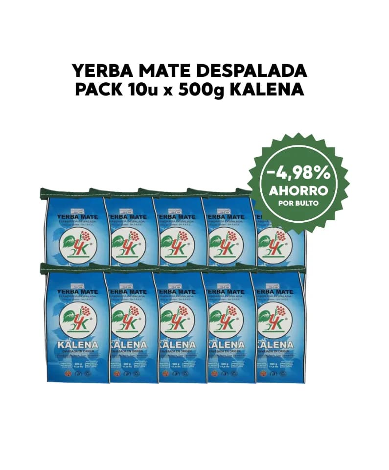 Yerba mate despalada 10x kalena