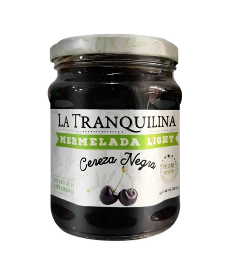 Mermelada con Stevia cereza negra la Tranquilina