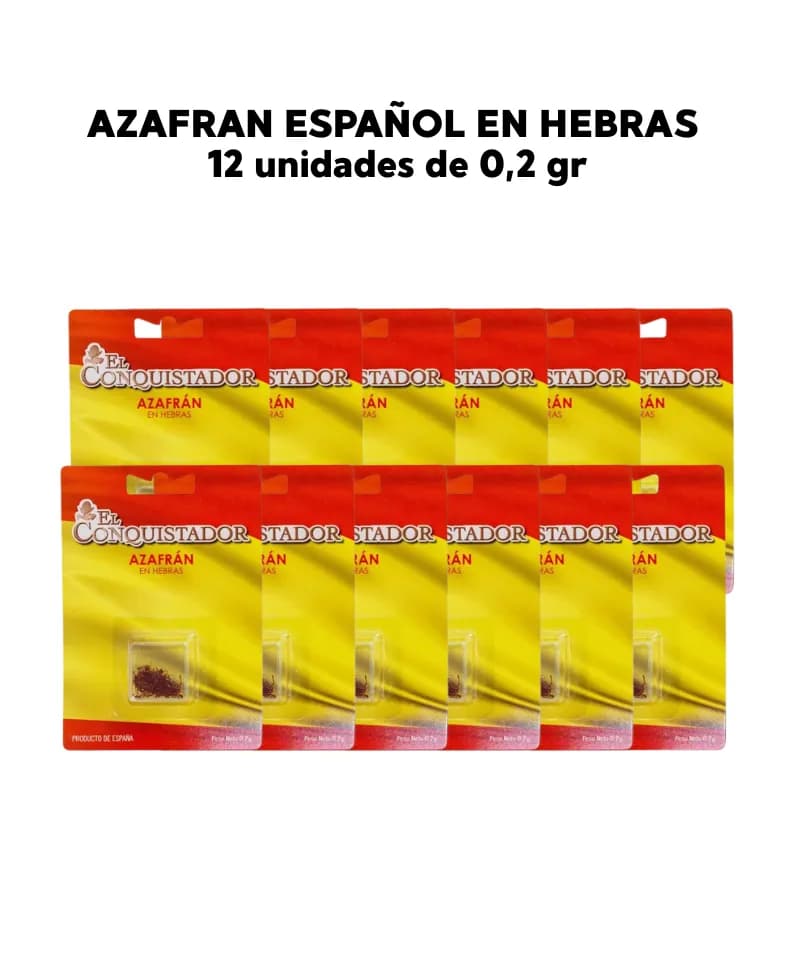 Azafran español en hebras