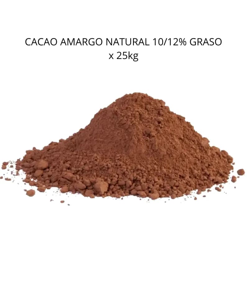 Cacao amargo natural 10/12% graso