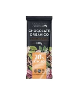 Barra de chocolate organico 70% cacao Colonial