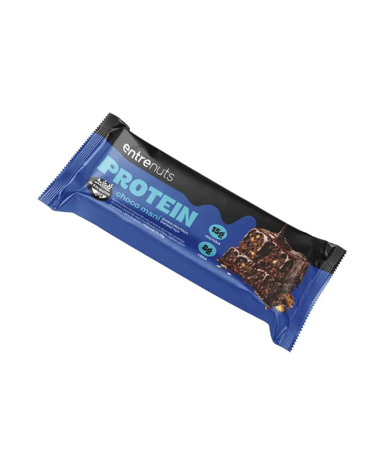 Barrita proteica 10x45g choco mani Entrenuts