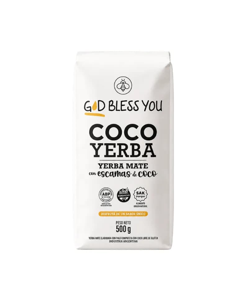 Yerba mate con coco God Bless yo
