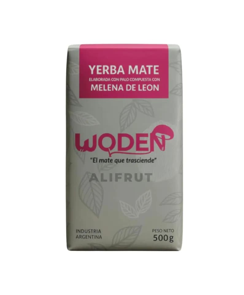 Yerba mate con melena de Leon Woden