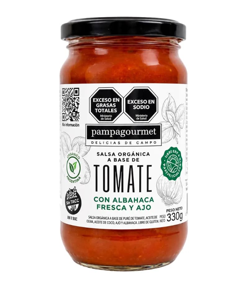 Salsa organica de tomate Pampagourmet