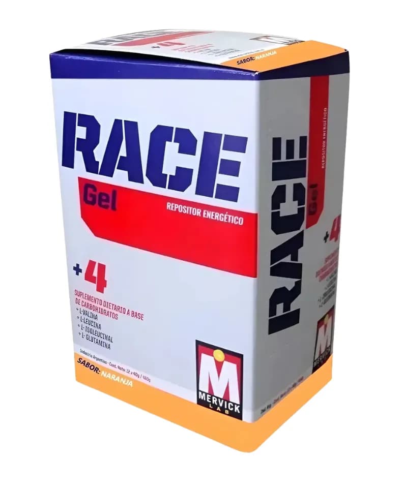 Race gel +4 naranja Mervick Lab